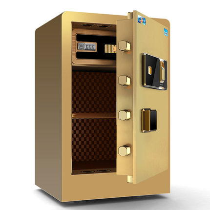 虎牌保险柜 打造家庭办公双重安全防线——60cm小型指纹密码全钢保险箱深度解析